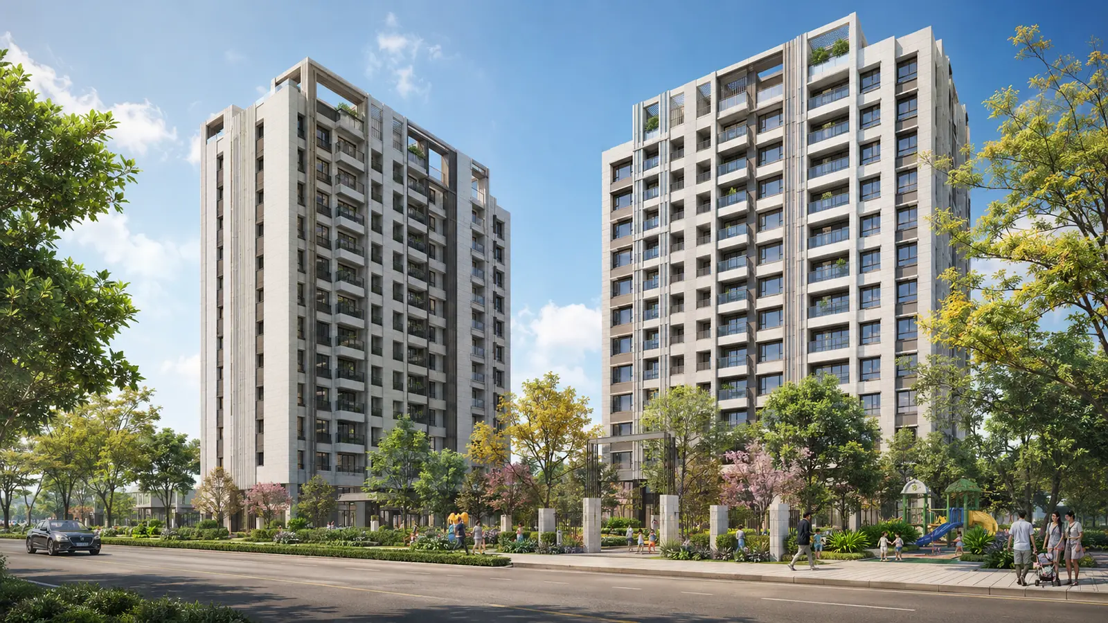 語漾峇里島頭份住宅情境原創示意圖,非實際建案外觀