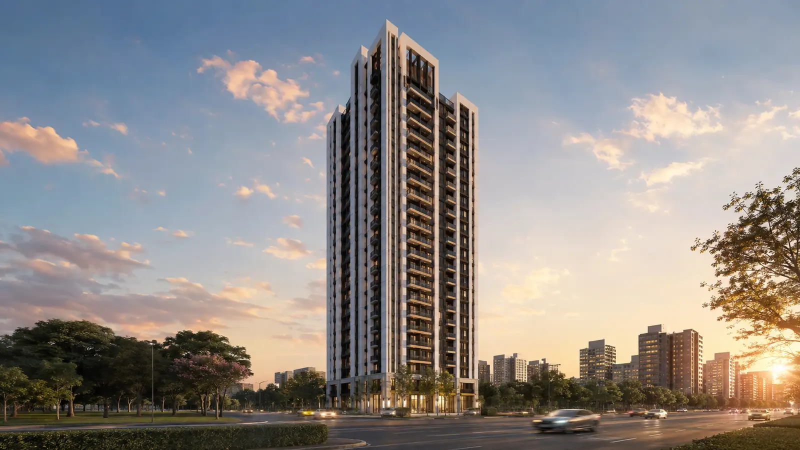 上德序頭份住宅情境原創示意圖,非實際建案外觀