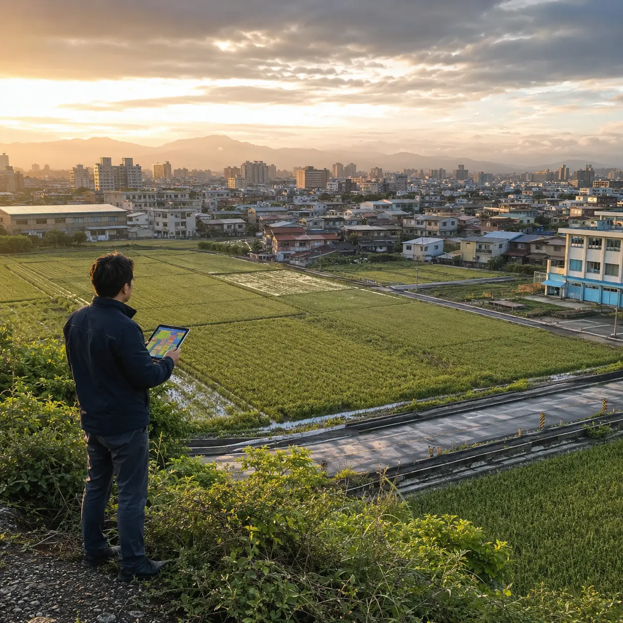 台灣都市邊緣農地與聚落，土地顧問查閱土地使用分區規劃資料
