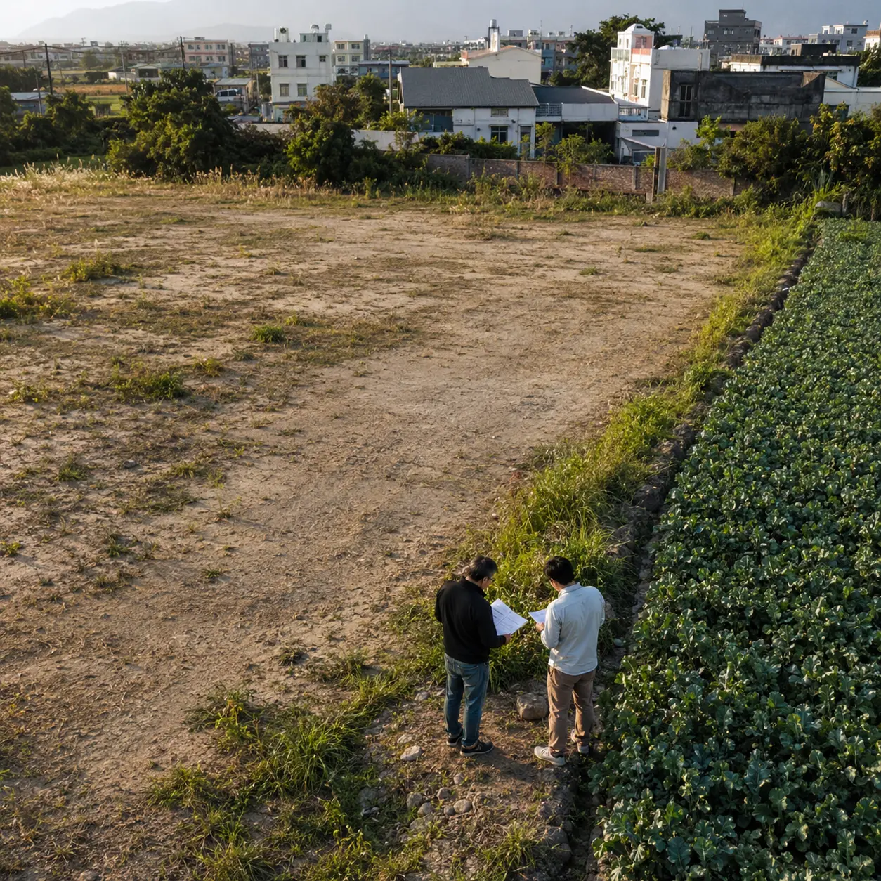 竹南頭份相鄰建地與農地混合用地整體評估情境