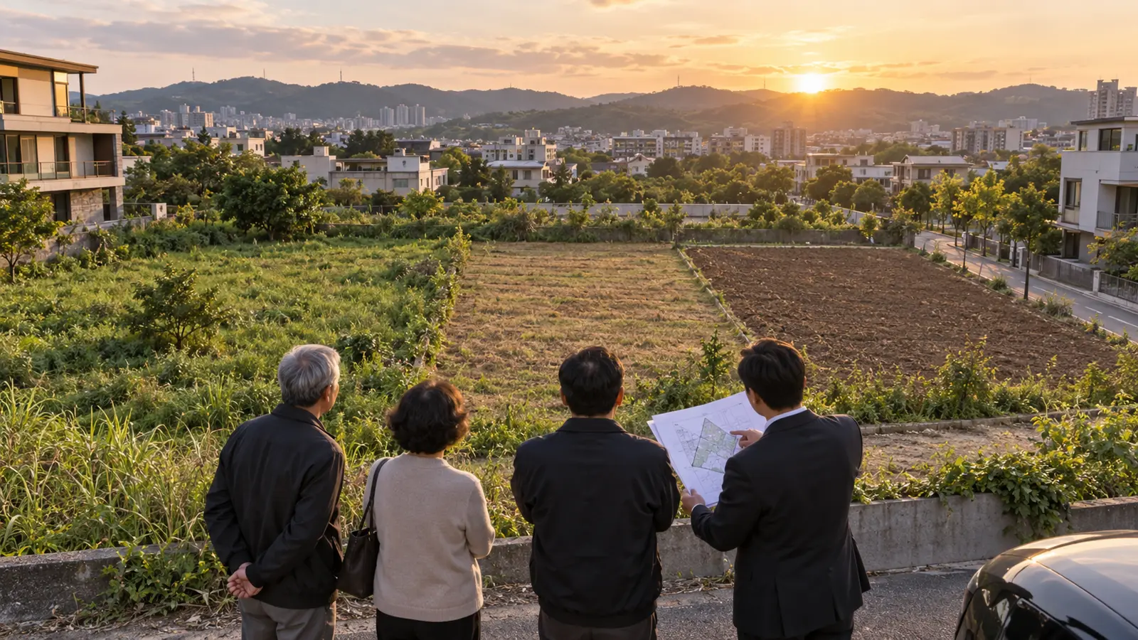 竹南三筆相鄰土地四位地主整合匿名實務情境重現