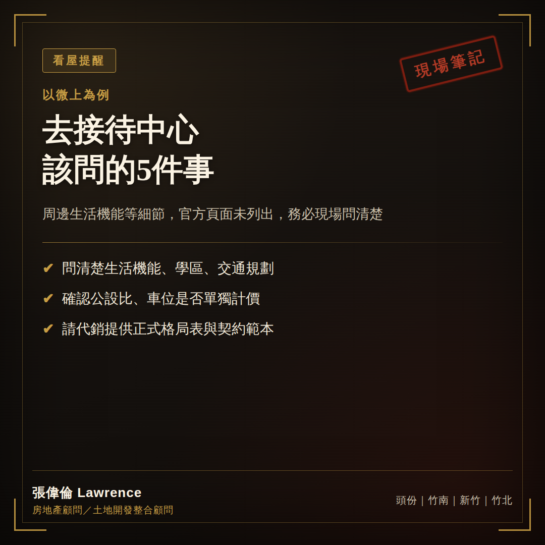 微上預售屋看屋問題清單