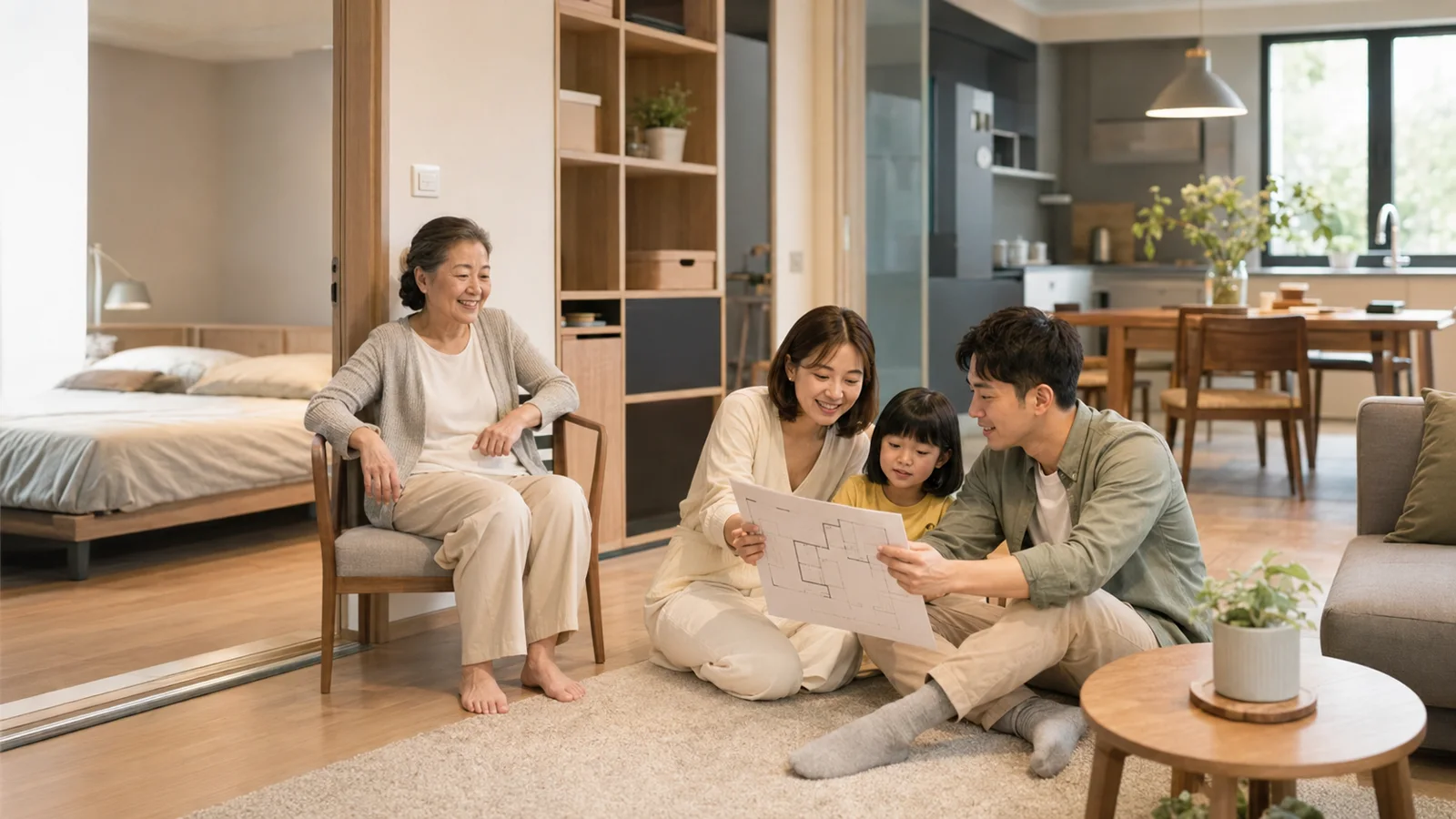兩代同堂的需求，怎麼在一間房子裡談攏
