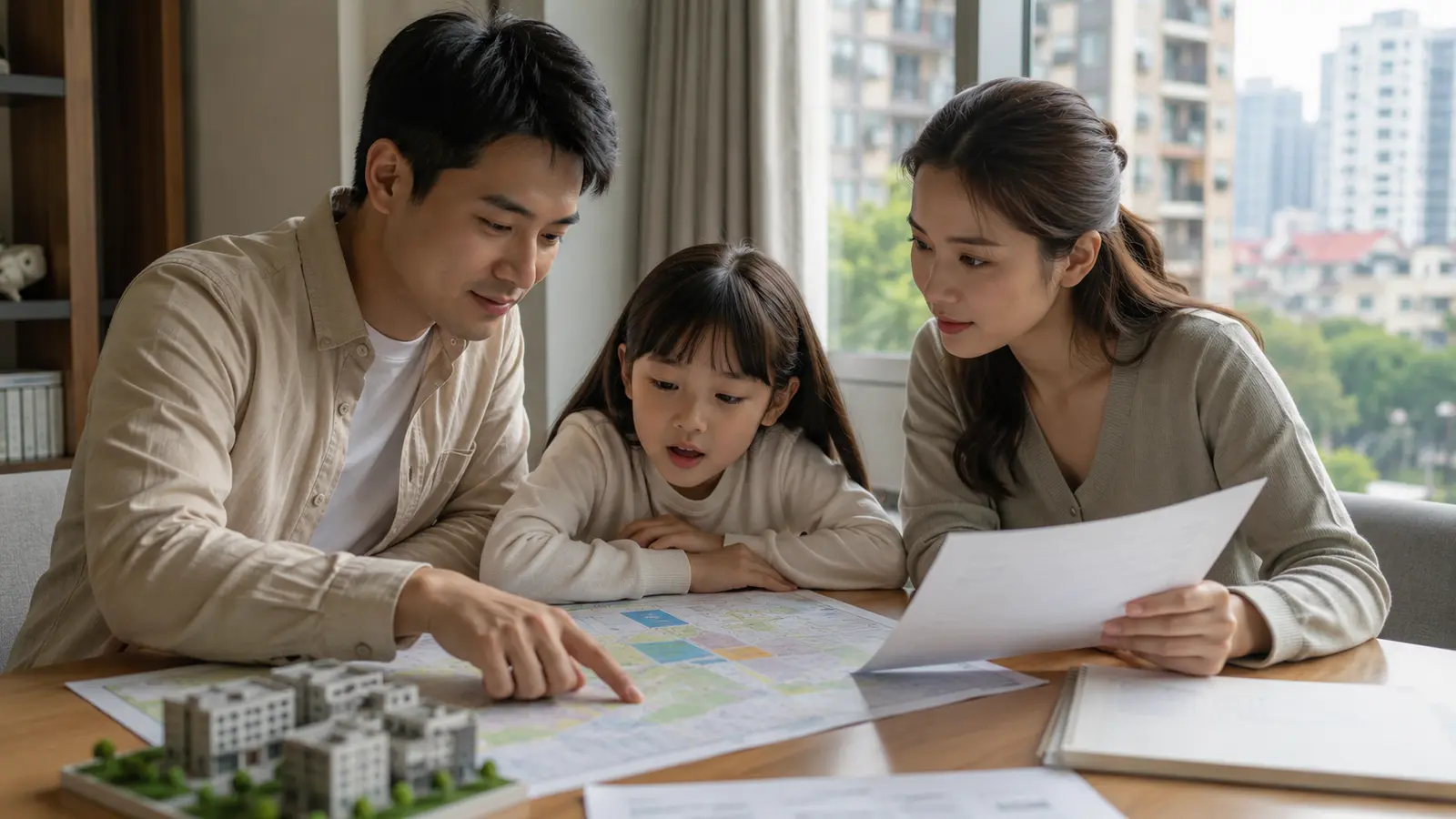 因為小孩學區問題，臨時改變買房區域的故事成交故事客戶情境照