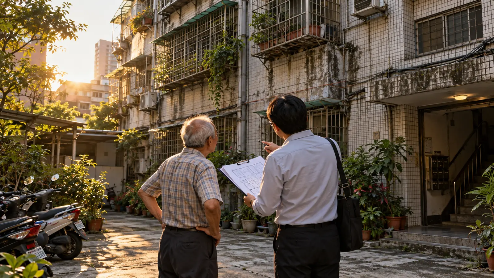 新竹老公寓重建:先確認適用條件,再談分回與過渡安置匿名情境重現